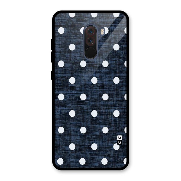 Textured Dots Glass Back Case for Poco F1