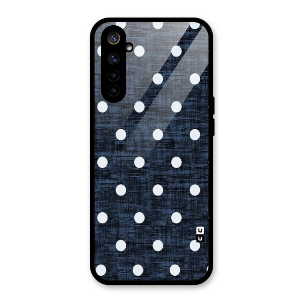 Textured Dots Glass Back Case for Realme 6