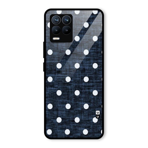 Textured Dots Glass Back Case for Realme 8 Pro