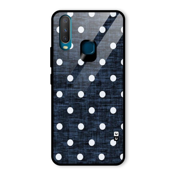 Textured Dots Glass Back Case for Vivo Y12