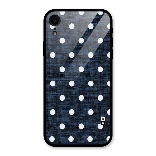 Textured Dots Glass Back Case for XR