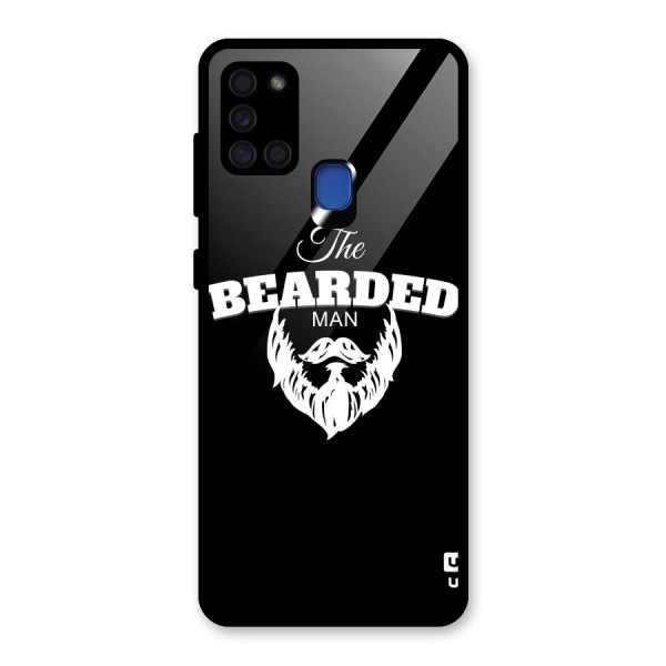 The Bearded Man Glass Back Case for Galaxy A21s