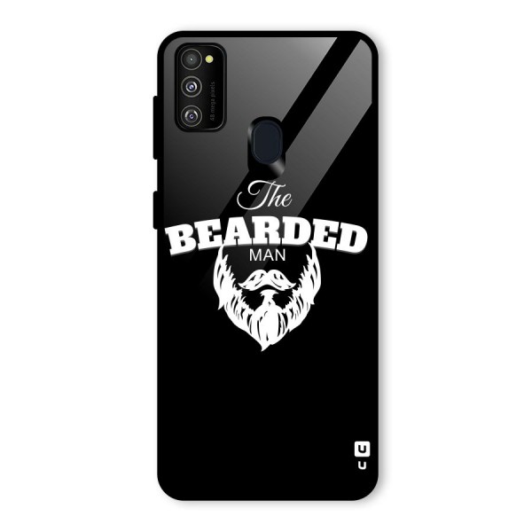 The Bearded Man Glass Back Case for Galaxy M21