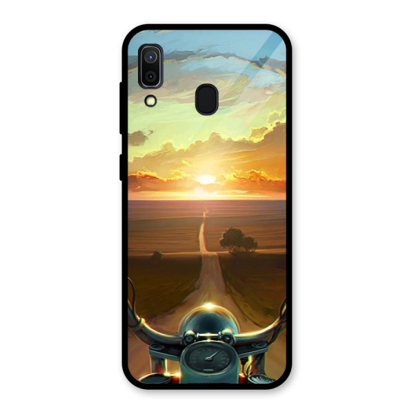 The Long Ride Glass Back Case for Galaxy A30