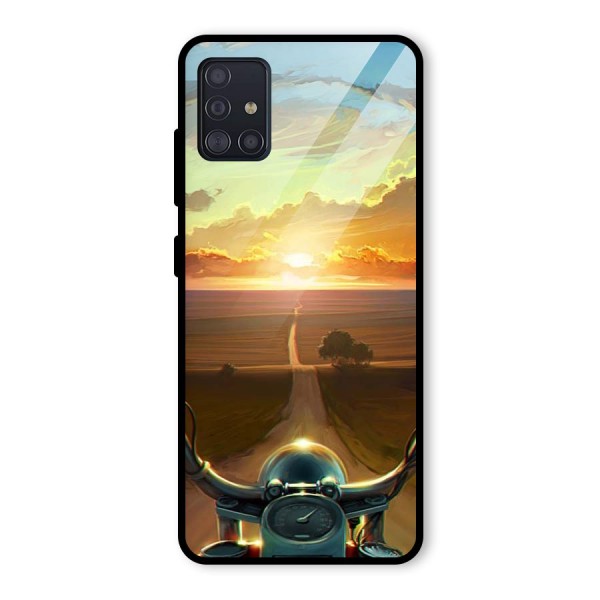 The Long Ride Glass Back Case for Galaxy A51