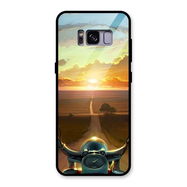 The Long Ride Glass Back Case for Galaxy S8