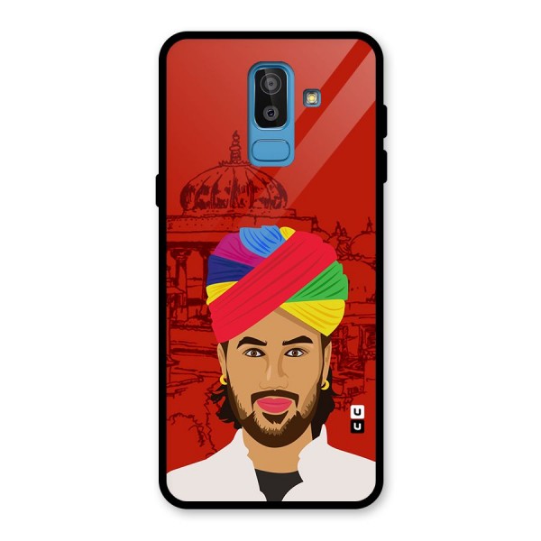 The Rajasthani Chokro Glass Back Case for Galaxy J8