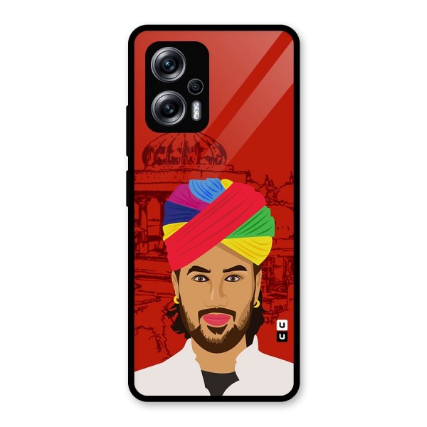 The Rajasthani Chokro Glass Back Case for Redmi K50i