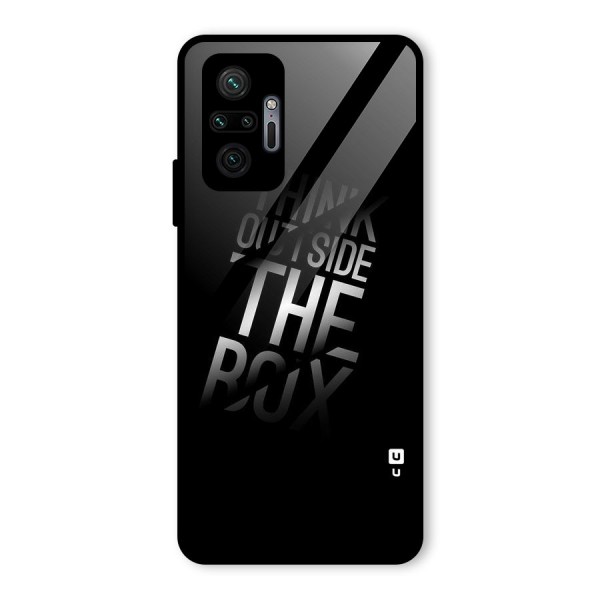 Think Outside the Box Glass Back Case for Redmi Note 10 Pro Max