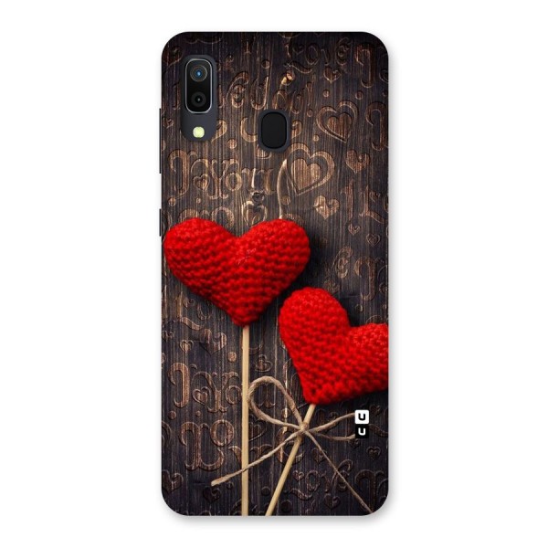 Thread Art Wooden Print Back Case for Galaxy A20