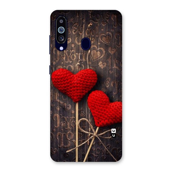 Thread Art Wooden Print Back Case for Galaxy A60