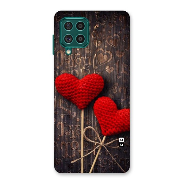 Thread Art Wooden Print Back Case for Galaxy F62