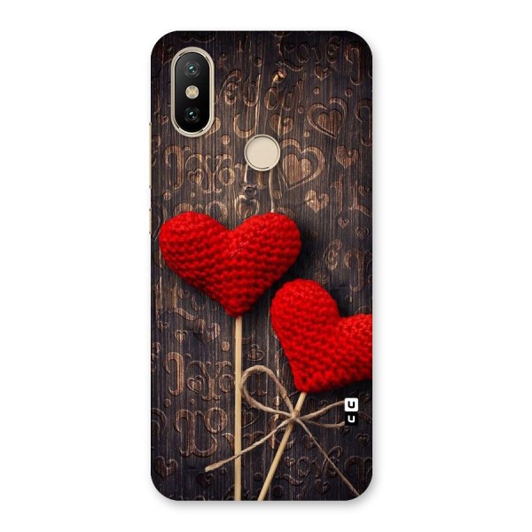 Thread Art Wooden Print Back Case for Mi A2