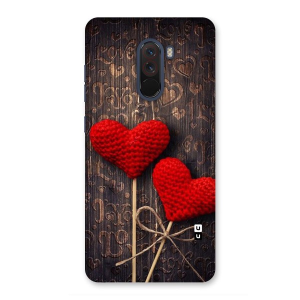 Thread Art Wooden Print Back Case for Poco F1