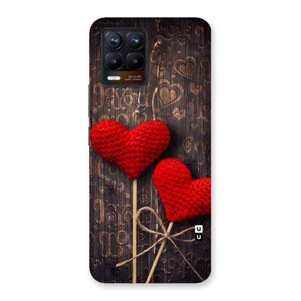 Thread Art Wooden Print Back Case for Realme 8