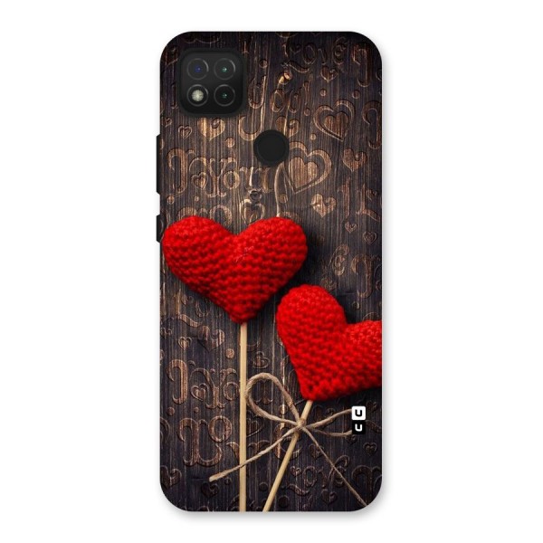 Thread Art Wooden Print Back Case for Redmi 9C