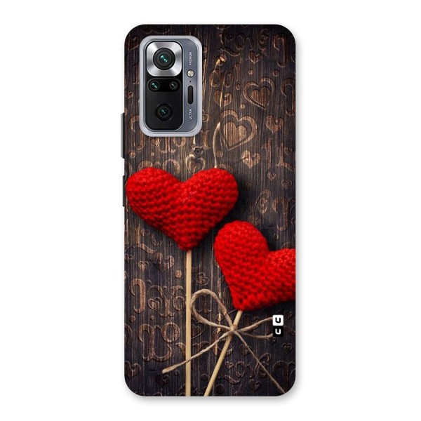 Thread Art Wooden Print Back Case for Redmi Note 10 Pro