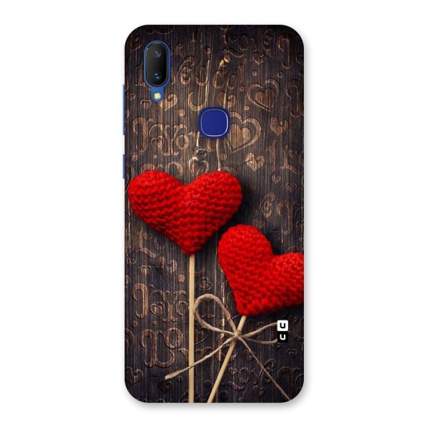 Thread Art Wooden Print Back Case for Vivo V11