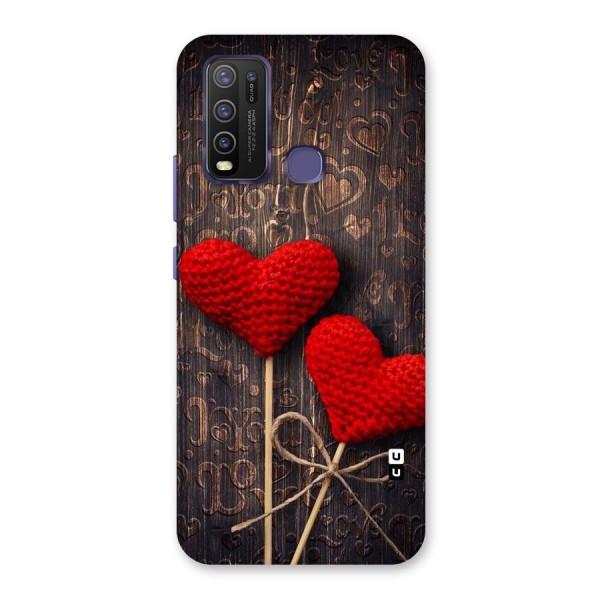 Thread Art Wooden Print Back Case for Vivo Y30