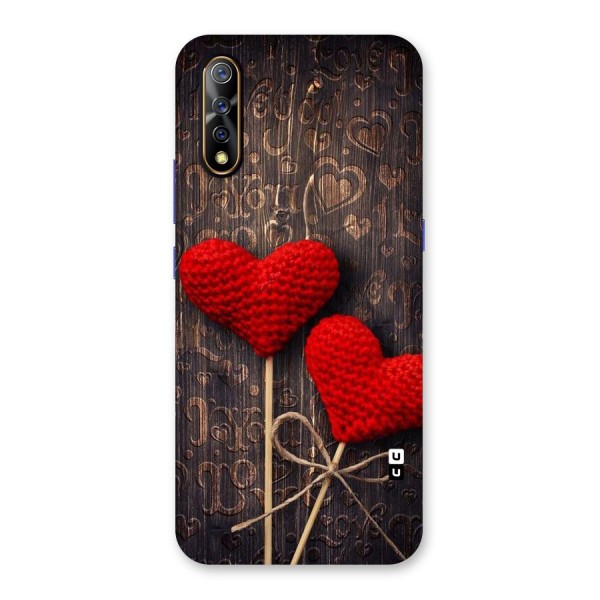 Thread Art Wooden Print Back Case for Vivo Z1x