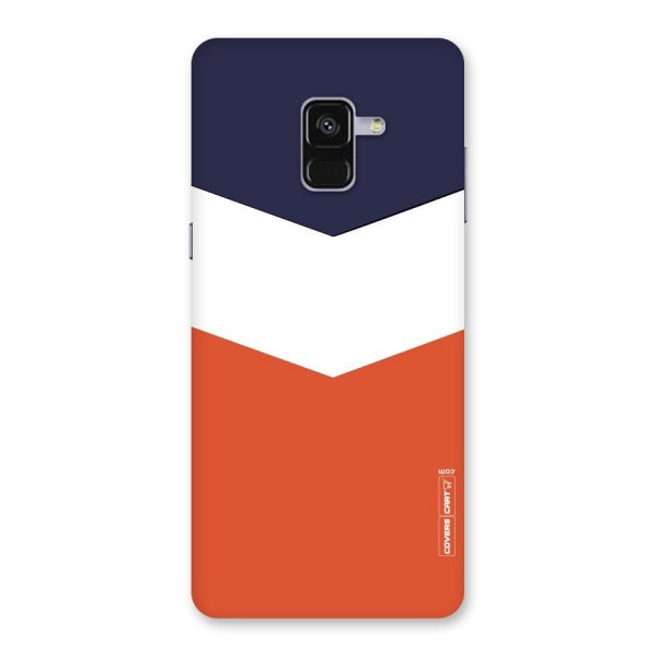 Three Colour Pattern Back Case for Galaxy A8 Plus