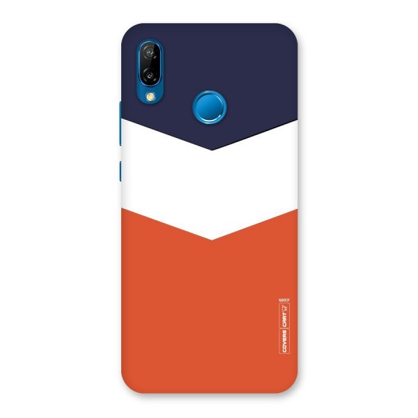 Three Colour Pattern Back Case for Huawei P20 Lite