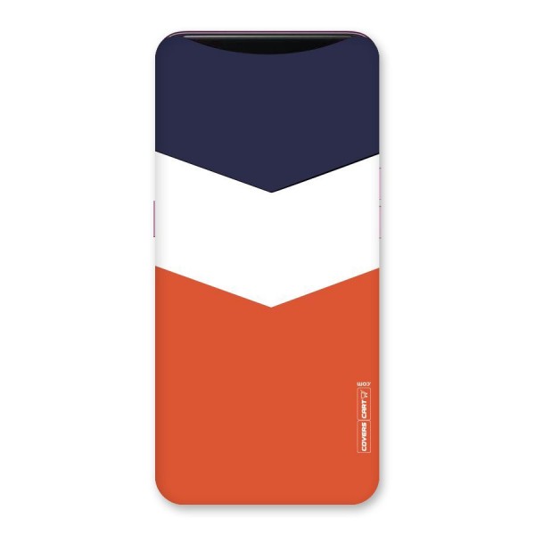 Three Colour Pattern Back Case for Oppo Find X