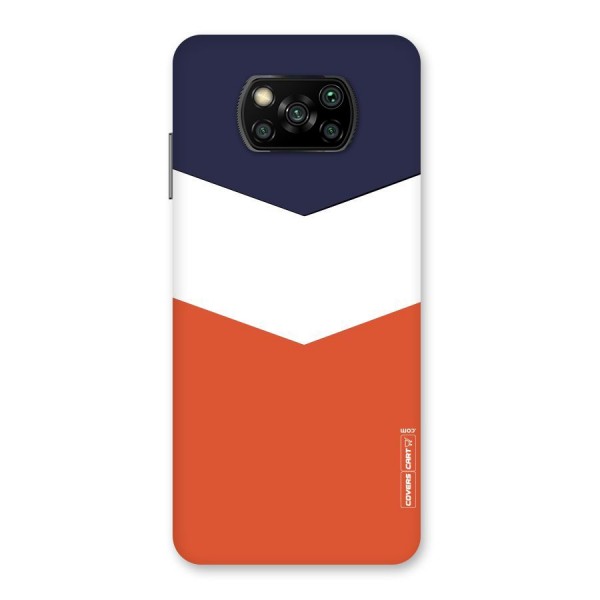 Three Colour Pattern Back Case for Poco X3