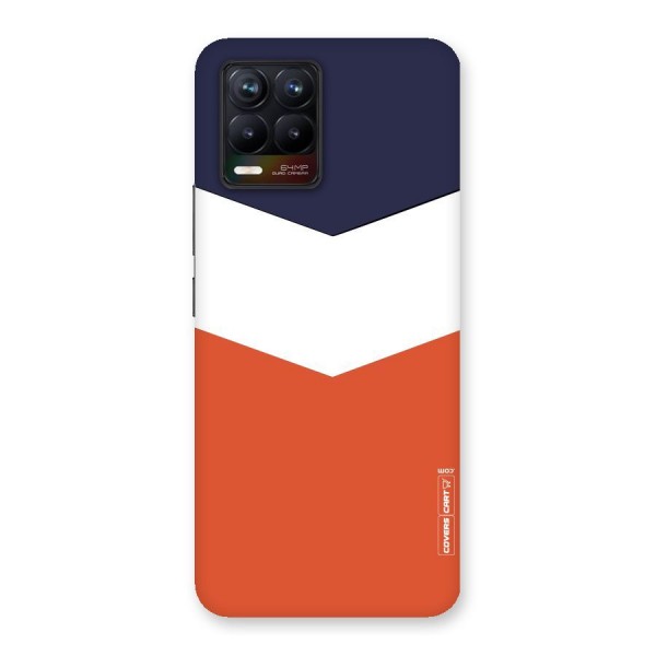 Three Colour Pattern Back Case for Realme 8