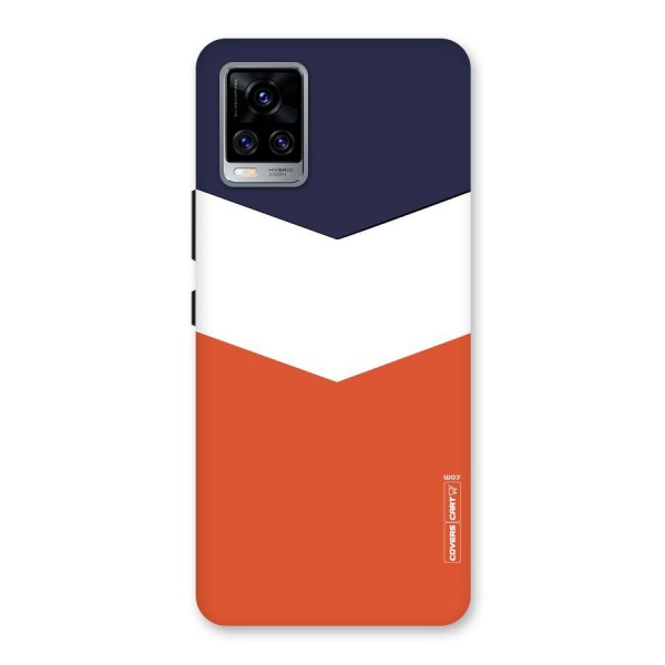 Three Colour Pattern Back Case for Vivo V20 Pro