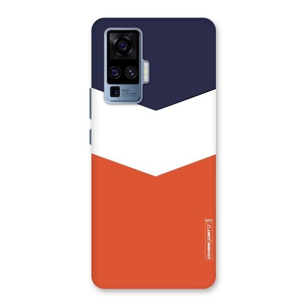 Three Colour Pattern Back Case for Vivo X50 Pro