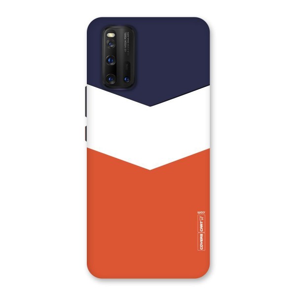 Three Colour Pattern Back Case for Vivo iQOO 3