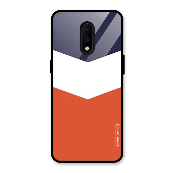 Three Colour Pattern Glass Back Case for OnePlus 7