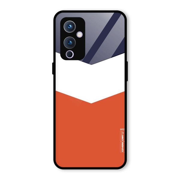 Three Colour Pattern Glass Back Case for OnePlus 9