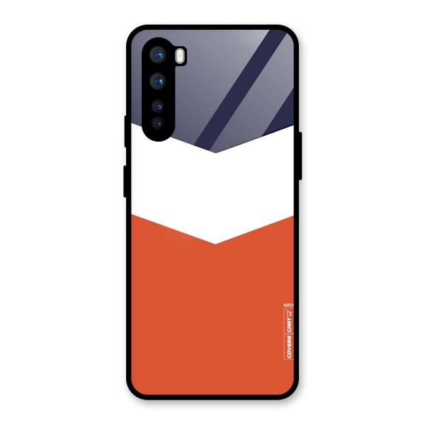 Three Colour Pattern Glass Back Case for OnePlus Nord