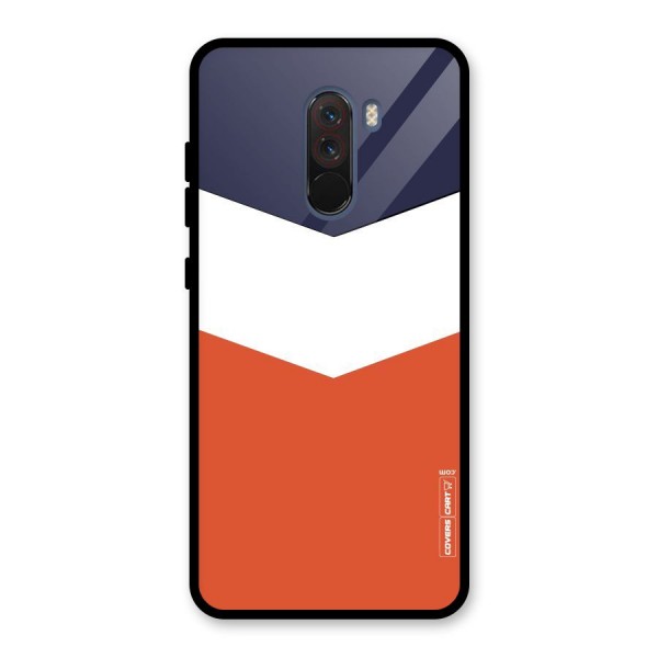 Three Colour Pattern Glass Back Case for Poco F1