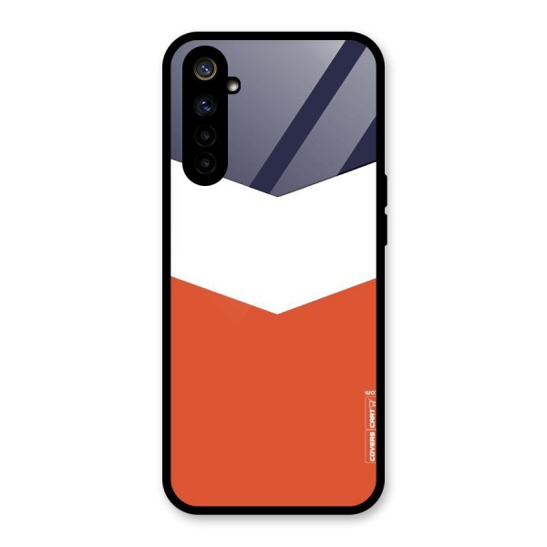 Three Colour Pattern Glass Back Case for Realme 6