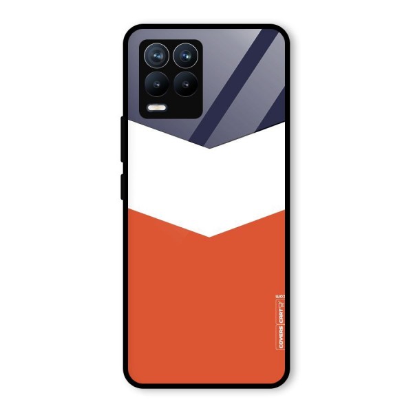 Three Colour Pattern Glass Back Case for Realme 8