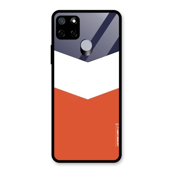 Three Colour Pattern Glass Back Case for Realme C12