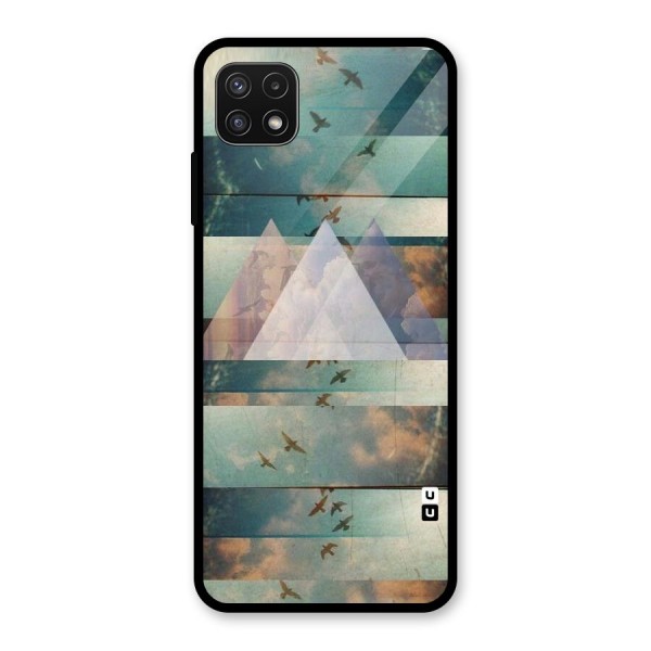 Three Triangles Glass Back Case for Galaxy A22 5G