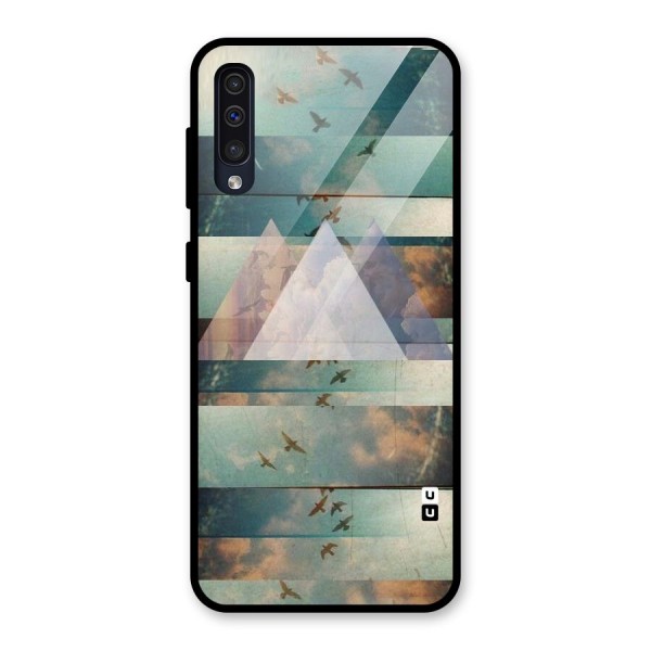 Three Triangles Glass Back Case for Galaxy A50s