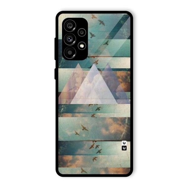 Three Triangles Glass Back Case for Galaxy A73 5G