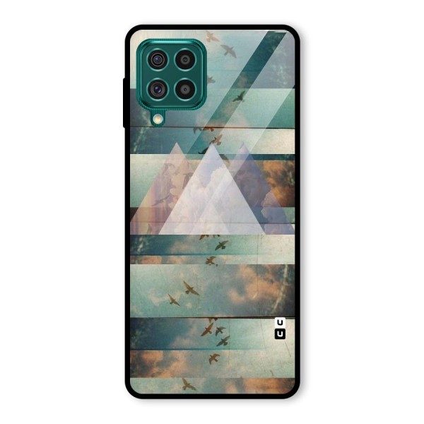 Three Triangles Glass Back Case for Galaxy F62