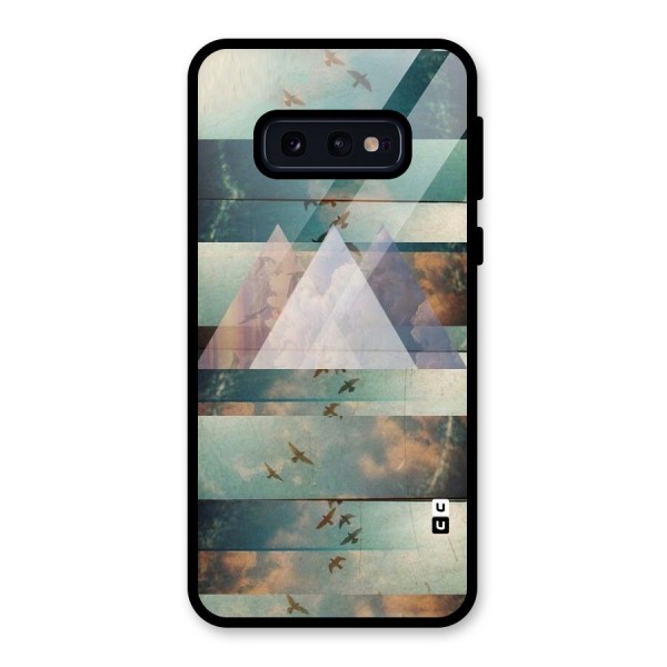 Three Triangles Glass Back Case for Galaxy S10e