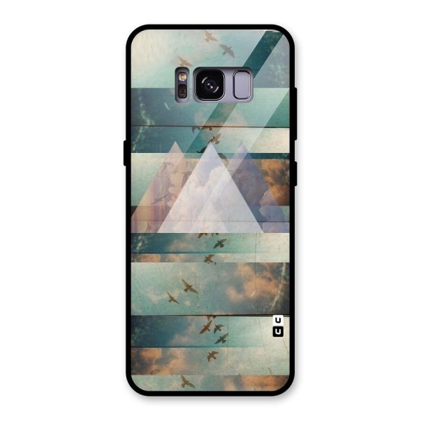 Three Triangles Glass Back Case for Galaxy S8