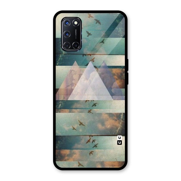 Three Triangles Glass Back Case for Oppo A52