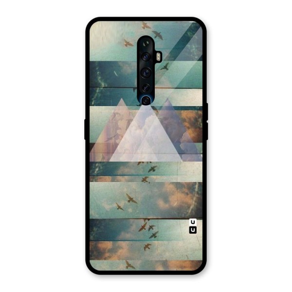 Three Triangles Glass Back Case for Oppo Reno2 Z