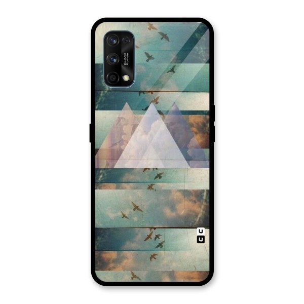 Three Triangles Glass Back Case for Realme 7 Pro