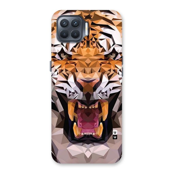 Tiger Abstract Art Back Case for Oppo F17 Pro