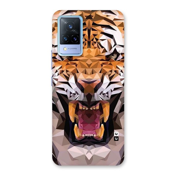 Tiger Abstract Art Back Case for Vivo V21 5G